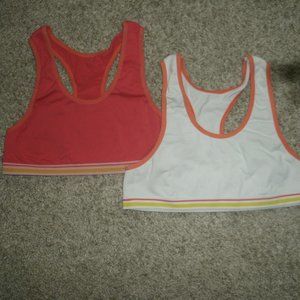 Pre owned 2 sports bras For girls (No padding)